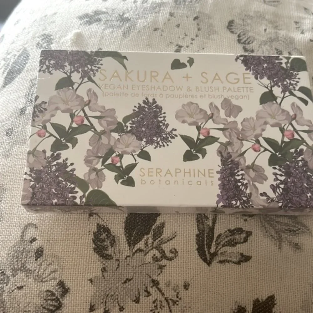 Sakura + Sage - Vegan Eyeshadow & Blush Palette- NEW SEALED